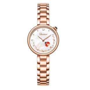 【送礼推荐】罗西尼旗舰店手表女时尚贝母盘灵动瓢虫石英女表