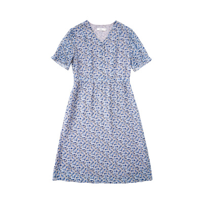 HONRN/红人桑蚕丝真丝短袖连衣裙