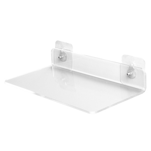 亚克力壁挂置物架贴墙粘墙托架厨房浴室卫生间一字板免打孔陈列架