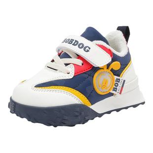 巴布豆官方旗舰店男童宝宝二棉鞋冬款0-1岁婴儿鞋子加绒学步鞋女