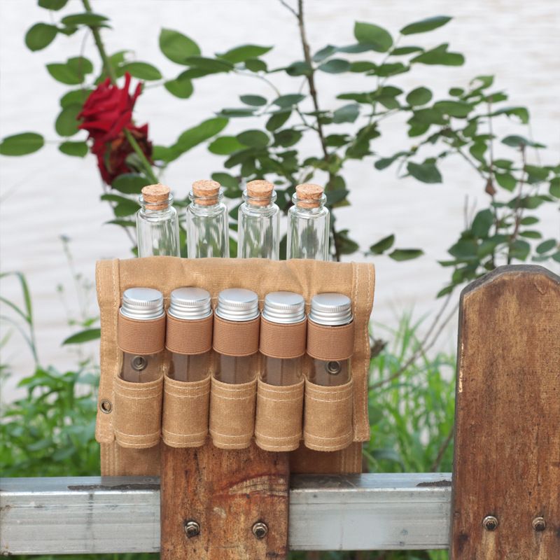 户外野营调料瓶收纳包送玻璃调味瓶帆布包个烧烤调味瓶9收纳袋