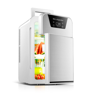 EOS车载迷你小冰箱mini小型家用宿舍车家两用学生冷藏母乳单人用