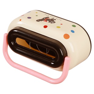 奶油风壁挂纸巾盒废弃洗脸巾盒可爱盒子床头办公室纸抽盒带提手