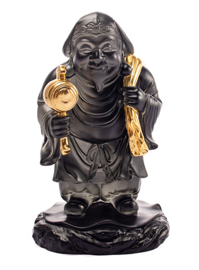 匠门琉璃财神大黑天招财摆件