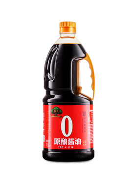 槐茂1.3L大桶0添加特级头道原粮酿造酱油炒菜红烧凉拌点蘸家用
