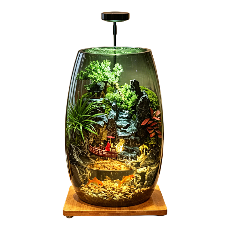 步步登高流水款养鱼缸