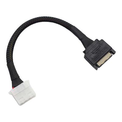 SATA转大4P转接线 电源连接线 公头15P转IDE 串口转并口4D 铜芯线