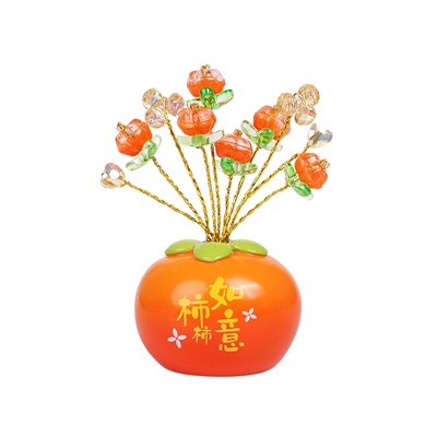 柿柿如意汽车摆件钱袋配饰