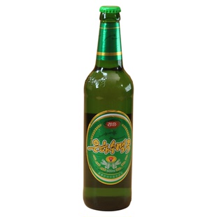 银河水啤酒朝鲜黄啤特产原装进口丹东旅游平壤鸭绿江凤鹤大同江
