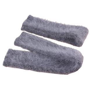 冬季长毛水貂绒手臂套女冬天袖套针织假袖子长款手套加厚保暖手袖