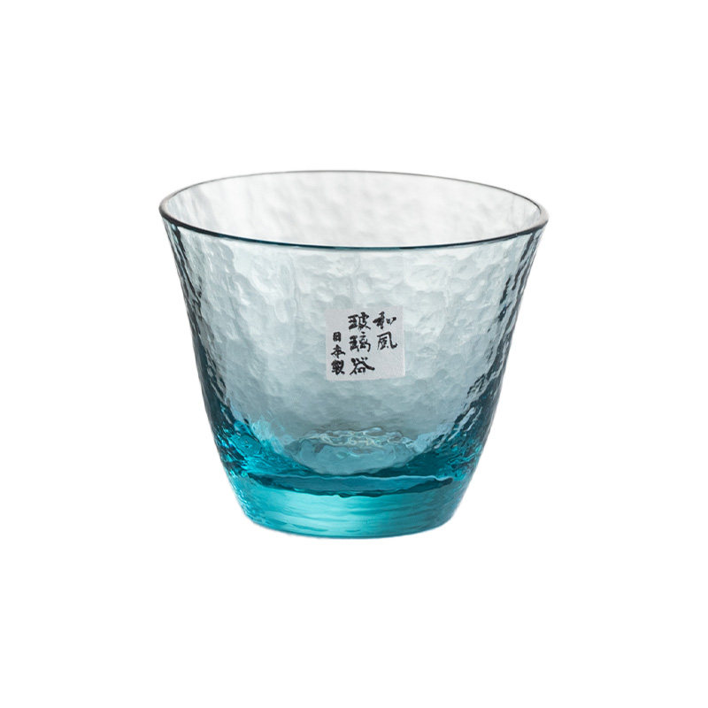 日本进口东洋佐佐木和风彩色茶杯子手工锤纹品茗杯高颜值主人杯