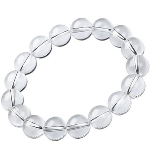 【双A/净体】天然白水晶手链 单圈天然白水晶手串 白水晶圆珠手链