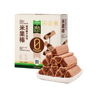 猫超臻选熔岩榛子可可米果棒糙米卷能量棒休闲零食独立包装200g