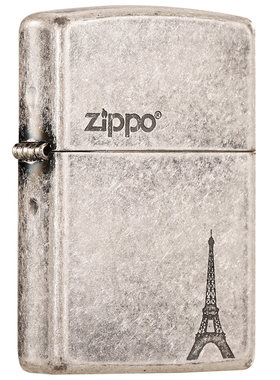 ZIPPO煤油打火机古银埃菲尔铁塔