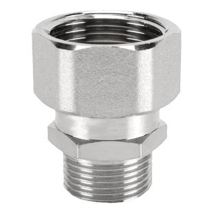 4分内外丝6分双内丝加长活接1寸变径黄铜电镀异径延长弯头活直接