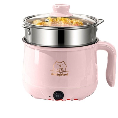 电煮锅多功能宿舍学生锅家用小型电热火锅迷你泡面锅单人用小电锅