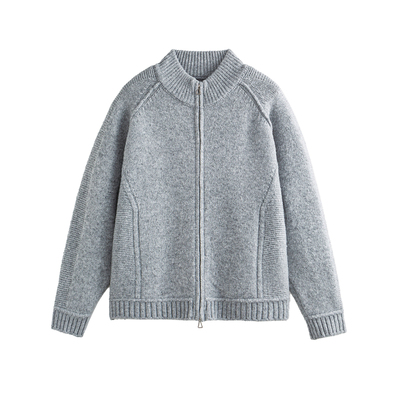 NEVERNEED拼接解构圆领毛衣男