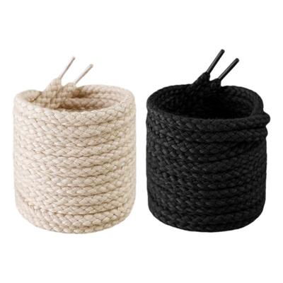 酷姿欣复古麻绳圆形鞋带