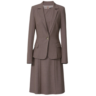 罗衣知性职业西装套装女春重要场合短外套连衣裙两件套套裙11782