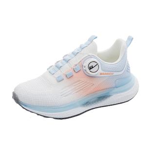 回力女鞋运动鞋女2025新款秋季学生旋转纽扣增高减震轻便跑步鞋女