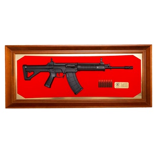 建设工业qbz191纪念日pro半剖步枪模型浮雕珠海航展兵装文创摆件