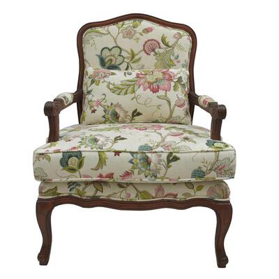 进口亚麻美式沙发卧室小型单人椅