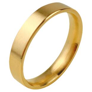 光面素圈戒指女古法实心仿真999足金镀18k黄金色粗胖手大号大码