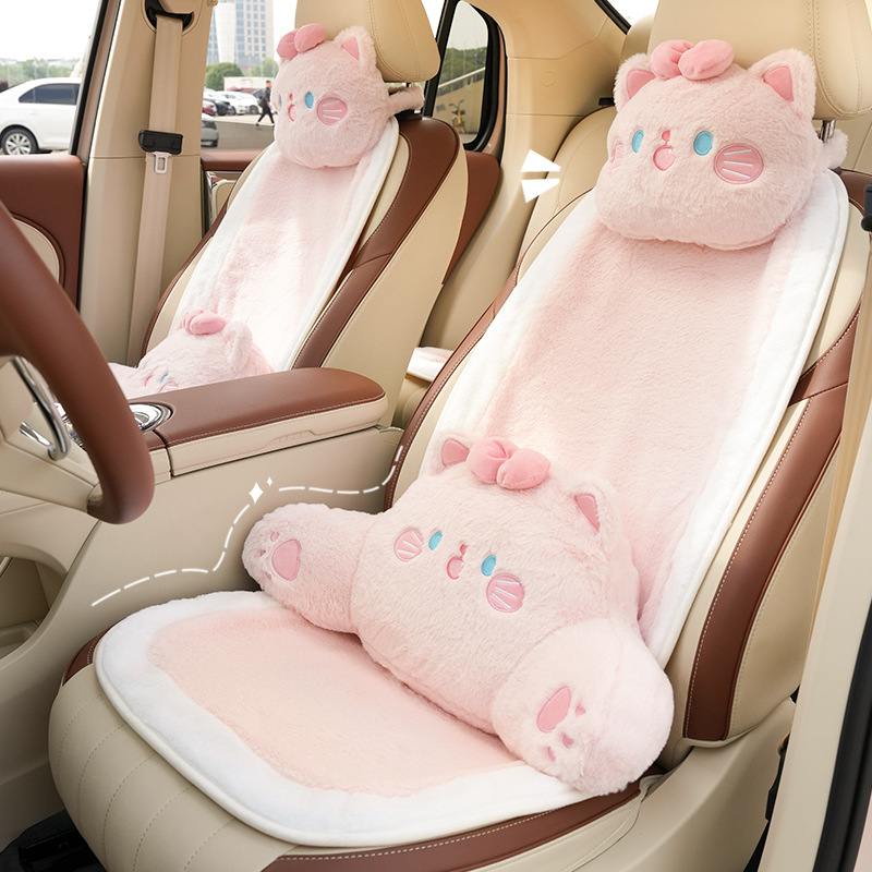 汽车坐垫冬季长毛简约车用保暖座椅垫座椅女神车载套通用防滑时尚