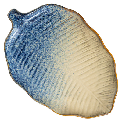 芭蕉叶盘子创意刺身盘家用商用餐具感轻奢特色盘海鲜盘点心盘