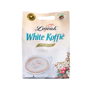 印尼进口luwak猫屎露哇白咖啡速溶三合一原味长条咖啡粉条装400克