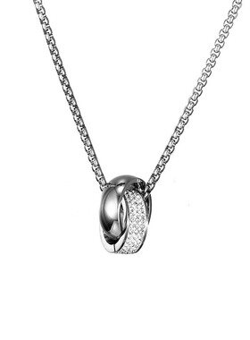 莫比乌斯男项链高级感钛钢