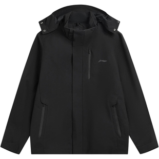 LI-NING李宁男子三合运动健身夹克外套AWBV113-3