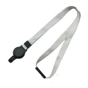 好易拉两条装证件伸缩挂绳条纹商务胸牌门禁卡套挂脖长绳LOGO定制