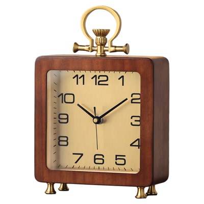 静音准时！胡桃实木座钟