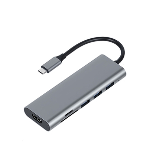 Type-c扩展坞USB-C转HDMI拓展坞支持SD/TF读卡HUB笔记本电脑集线器适用MacBook笔记本电脑iPadPro平板扩展口