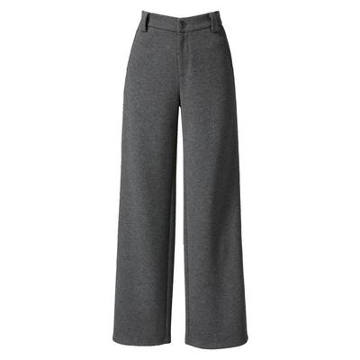 凌丹娜西装毛呢直筒裤子