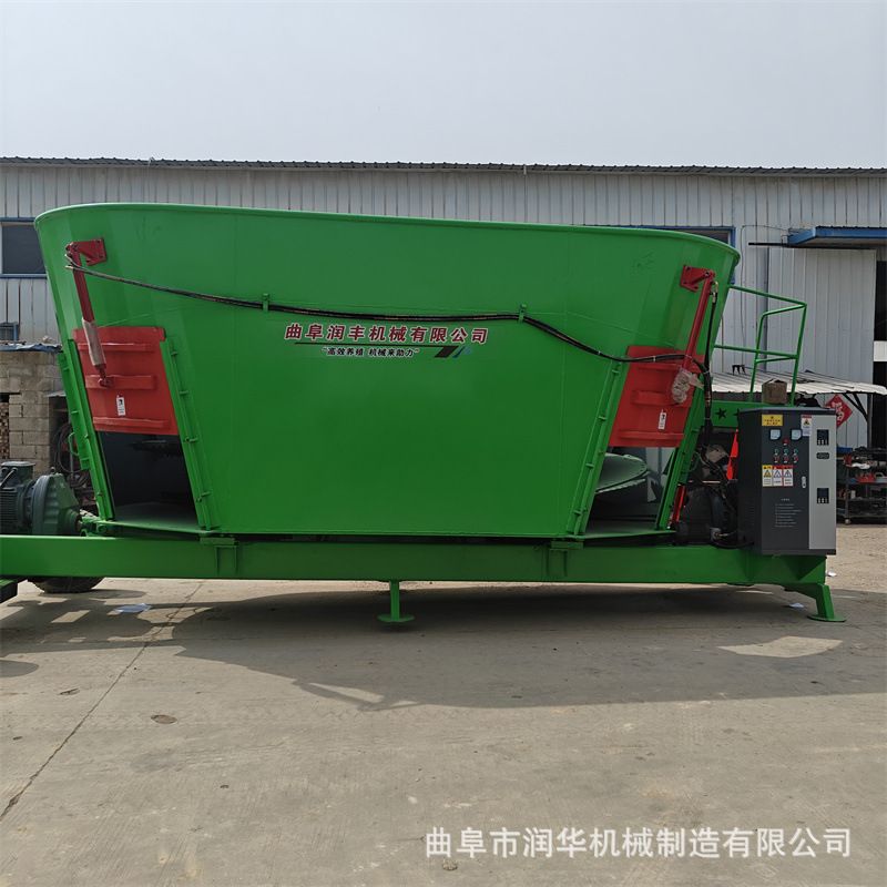 立式24方双轴TMR搅拌机肉牛养殖配方草料混合机电子称重饲料制备