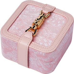 卡瑟格首饰盒便携小型收纳盒耳饰戒指项链便携双层高档精致饰品盒