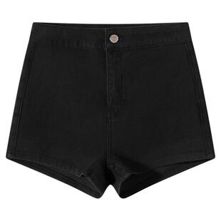 CLIMAX VISION美式高腰基础弹力紧身显瘦牛仔短裤女显腿长热裤