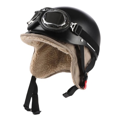 【可套头盔】女士骑电动车帽子冬