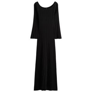 HM春季女装条纹露肩连衣裙1300679