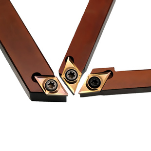 外圆精车刀片55度尖刀数控刀排走心机夹12方菱形超硬合金刀头刀杆