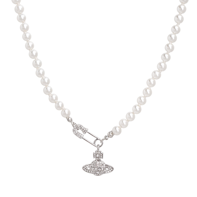 西太后土星别针珍珠项链