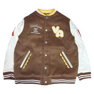 vandythepink 背后奔跑的薯条刺绣 大童装棒球服夹克