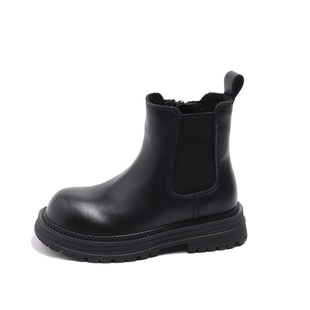 女童靴子儿童马丁靴2025秋冬新款真皮洋气短靴烟筒靴春秋男童皮靴