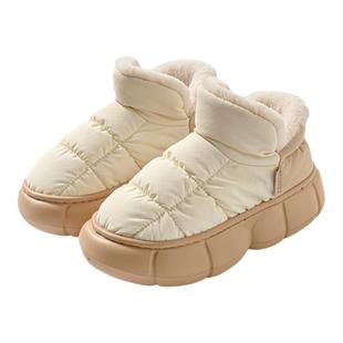 防水棉拖鞋女冬季2025新款家居厚底防滑保暖高帮包跟棉鞋女士外穿