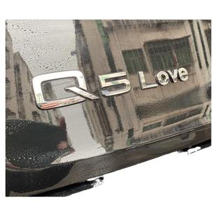 创意个性字母 ove奥迪Q5A4A6L奔驰E300L改装饰车尾标贴搞笑宋L秦L