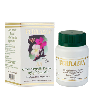 巴西原装进口正品代购AB绿蜂胶软胶囊1瓶60粒中国官网授权代理