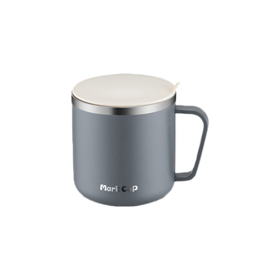 304不锈钢马克杯带盖防摔大容量家用咖啡杯高颜值泡茶杯办公水杯