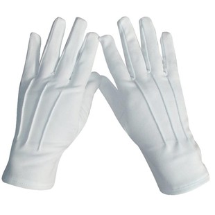 白色手套礼仪儿童小学生表演专用升旗仪仗队演出风筝拔河三筋纯棉